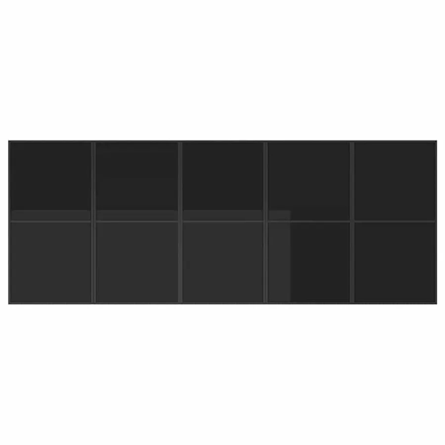 Ensemble de salle à manger pour jardin 11 pcs Noir Acier - 6