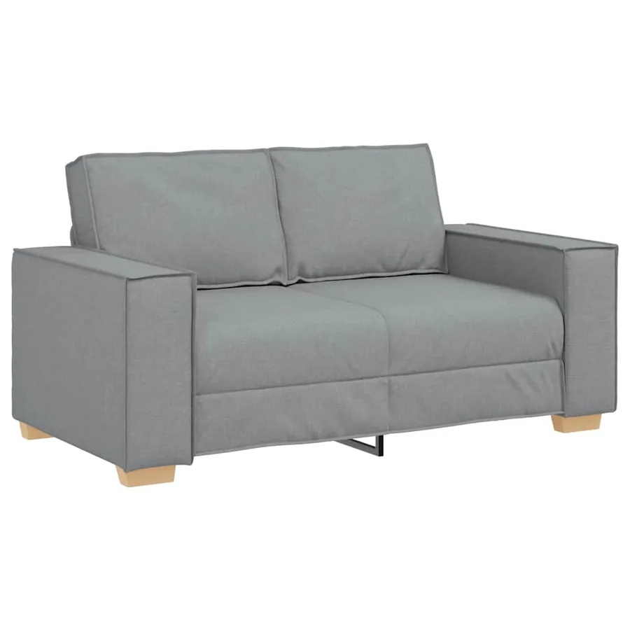 Canapé 2 places Gris clair 160x78x84 cm Tissu - 2