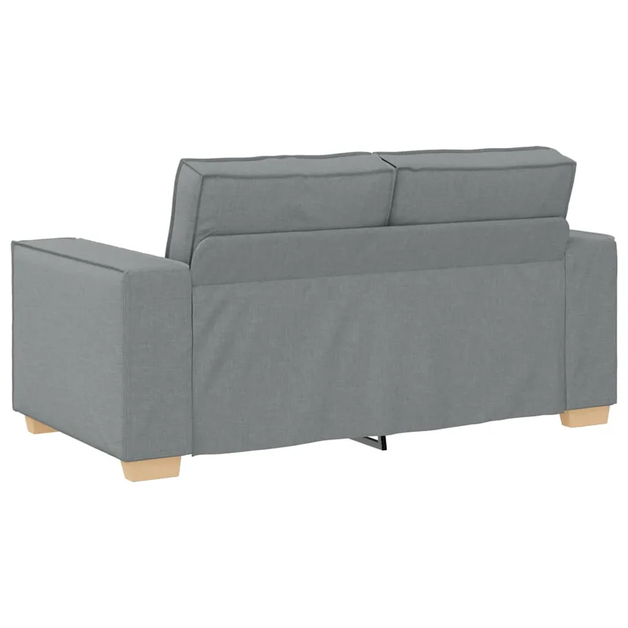 Canapé 2 places Gris clair 160x78x84 cm Tissu - 5