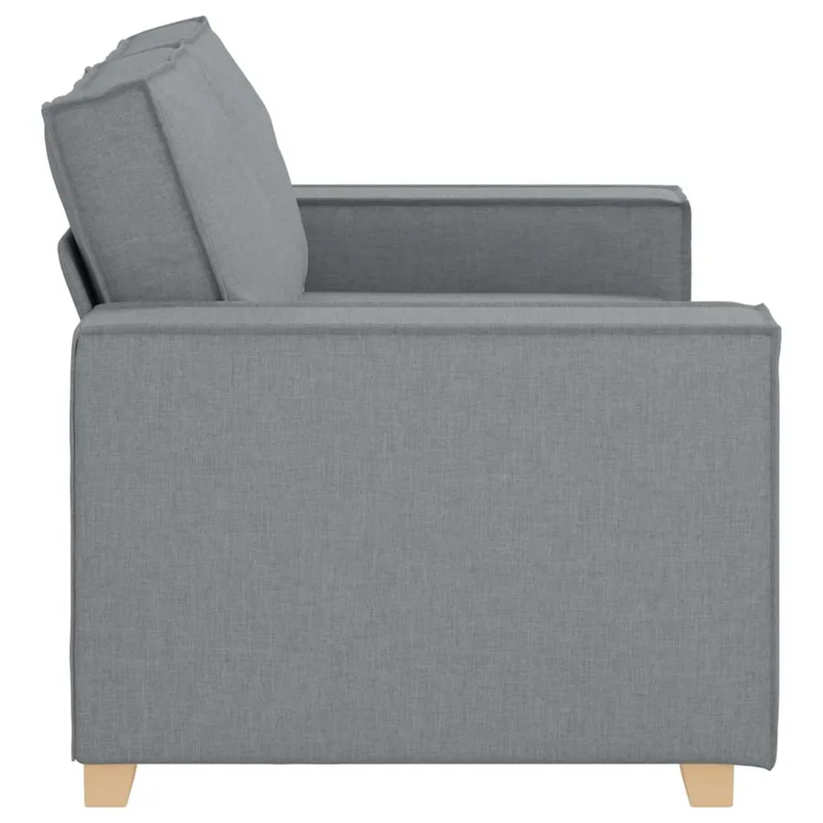 Canapé 2 places Gris clair 160x78x84 cm Tissu - 6