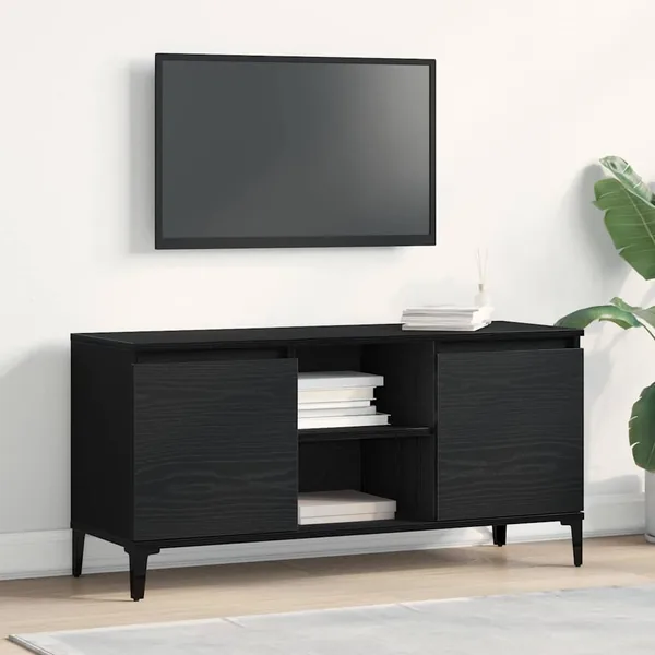 Meuble TV Chêne noir 102 x 35 x 50 cm Bois d'ingénierie