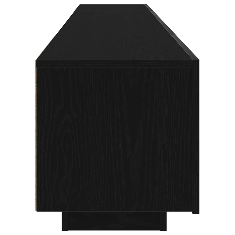 Ensemble meuble TV Montage mural 2 pcs Noir 200 x 35 x 40 cm - 7