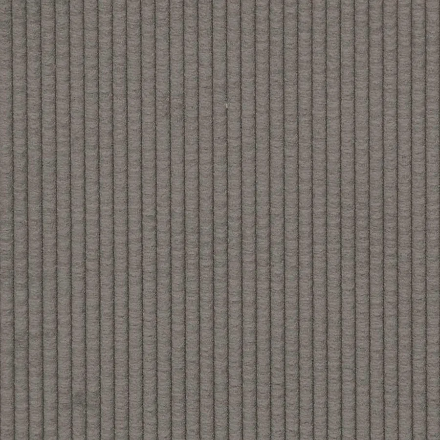 Canapé 2 places avec méridienne en L gris clair 125 cm lin - 8