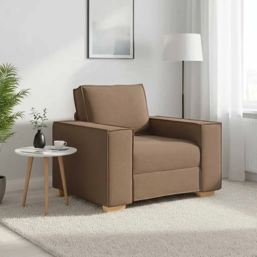Canapé Fauteuil Marron 100x78x84 cm Tissu