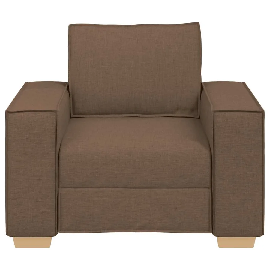 Canapé Fauteuil Marron 100x78x84 cm Tissu - 4