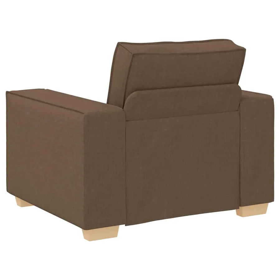 Canapé Fauteuil Marron 100x78x84 cm Tissu - 5