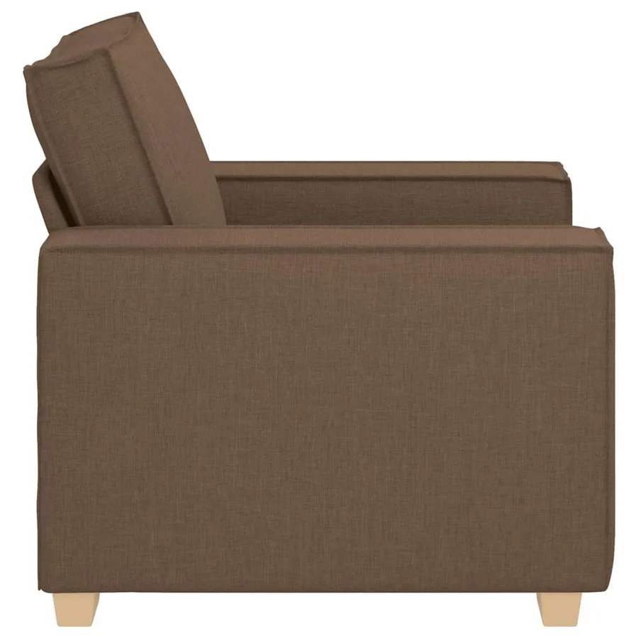 Canapé Fauteuil Marron 100x78x84 cm Tissu - 6