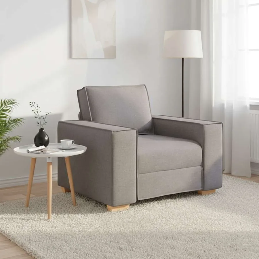 Canapé-chaise Taupe 100x78x84 cm Tissu