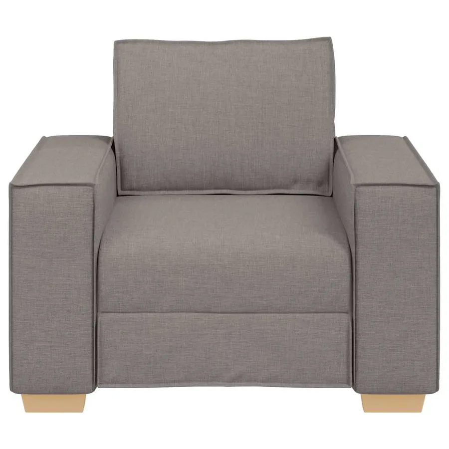 Canapé-chaise Taupe 100x78x84 cm Tissu - 4