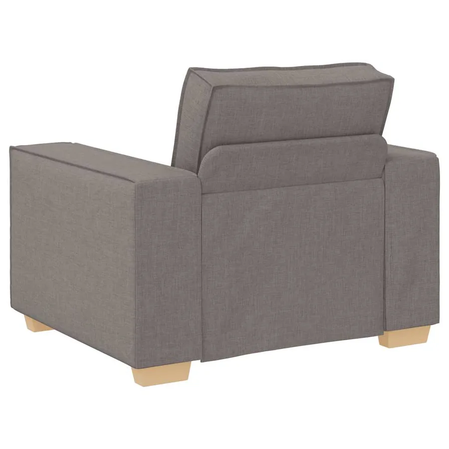Canapé-chaise Taupe 100x78x84 cm Tissu - 5