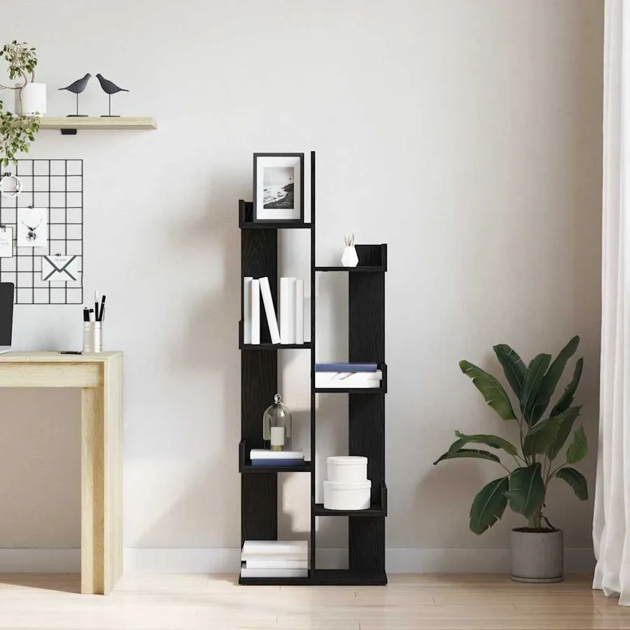 Bibliothèque Chêne noir 48 x 25,5 x 140 cm Bois d'ingénierie - 4