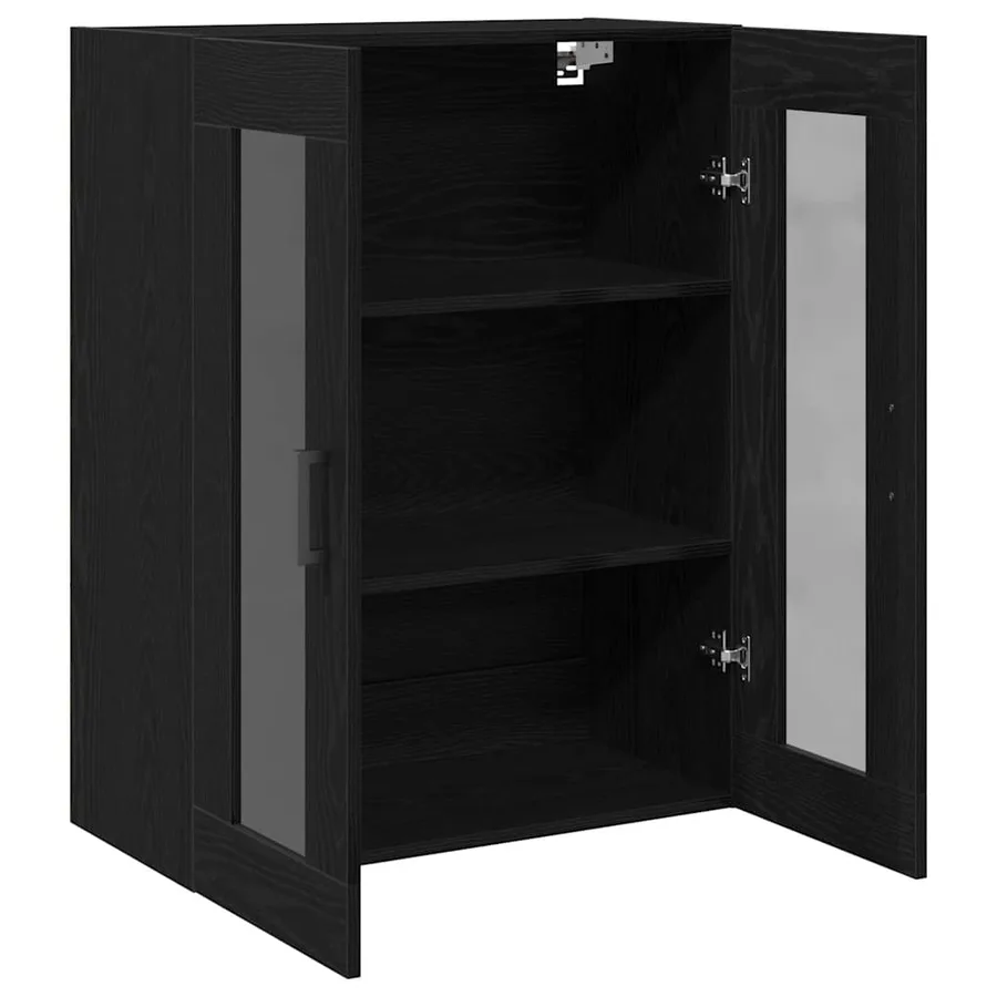 Meuble mural Chêne noir 69,5 x 34 x 90 cm Bois d'ingénierie - 5