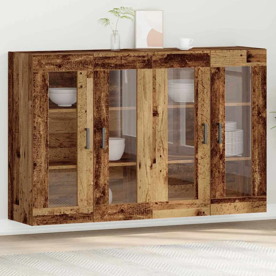 Cabinets muraux 2 pcs Bois Ancien 69,5 x 34 x 90 cm
