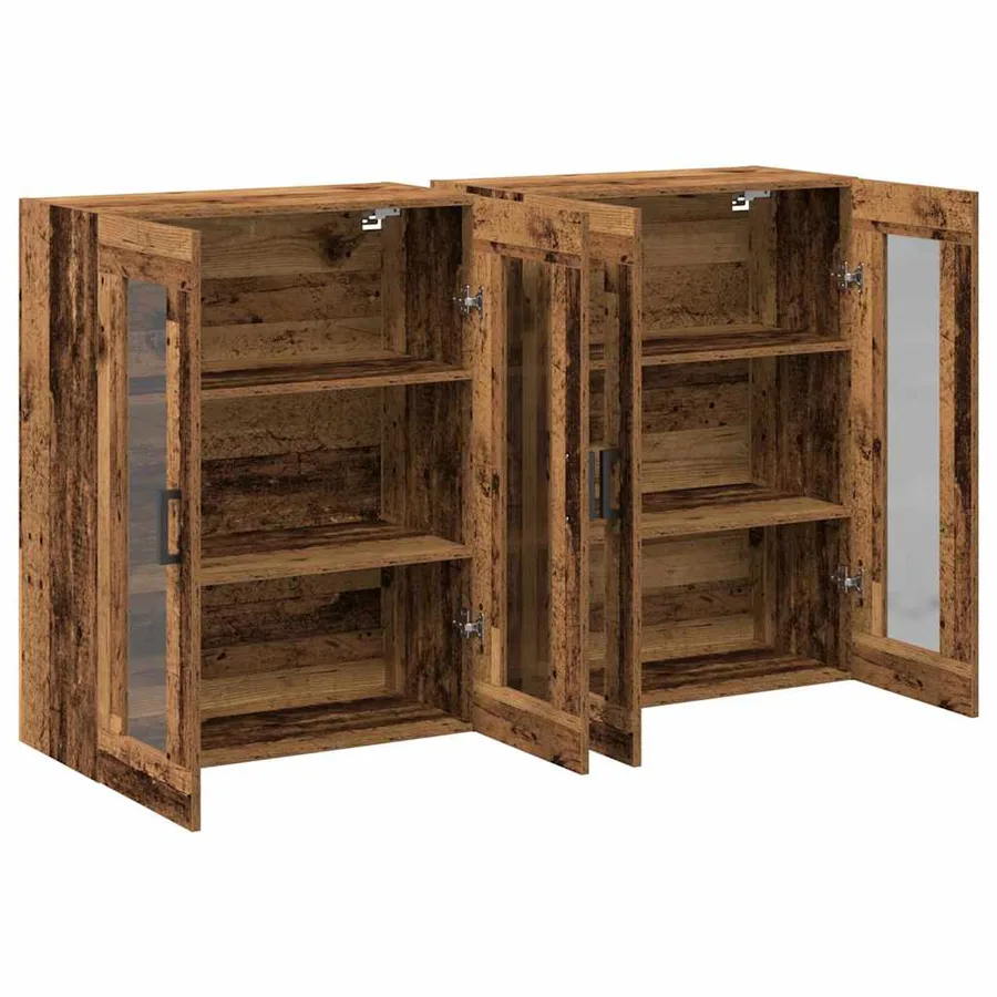 Cabinets muraux 2 pcs Bois Ancien 69,5 x 34 x 90 cm - 5