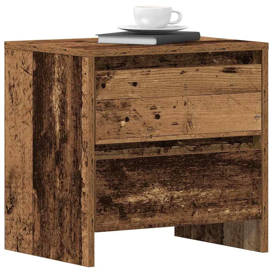 Cabinet de chevet 2 pcs Bois ancien 45 x 34 x 44,5 cm - 3