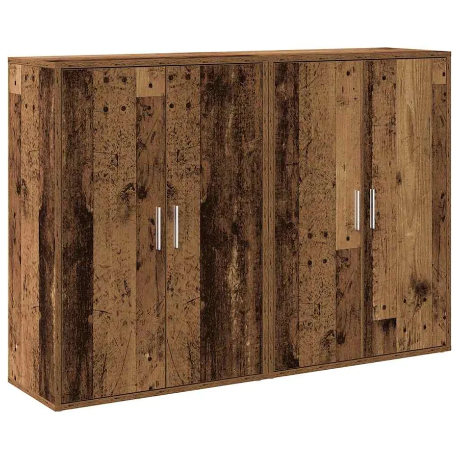 Buffet 2 pcs Bois ancien 60 x 31 x 84 cm Bois d'ingénierie - 2