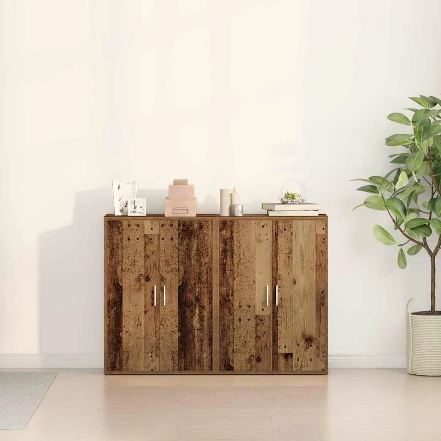 Buffet 2 pcs Bois ancien 60 x 31 x 84 cm Bois d'ingénierie - 4