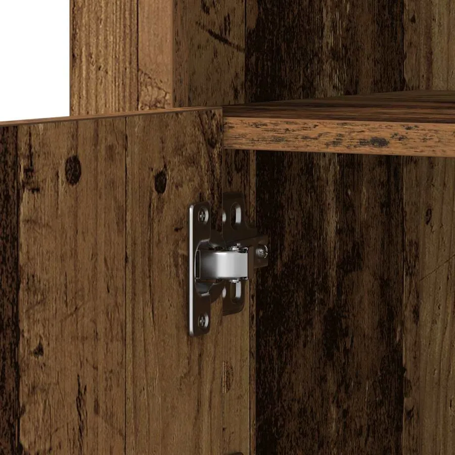 Buffet LED 2 pcs Bois ancien 41 x 37 x 67 cm Bois d'ingénierie - 11