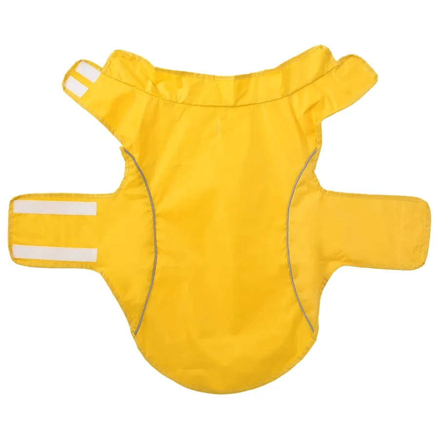 Imperméable pour chien avec bandes réfléchissantes en polyester jaune taille XL - 4