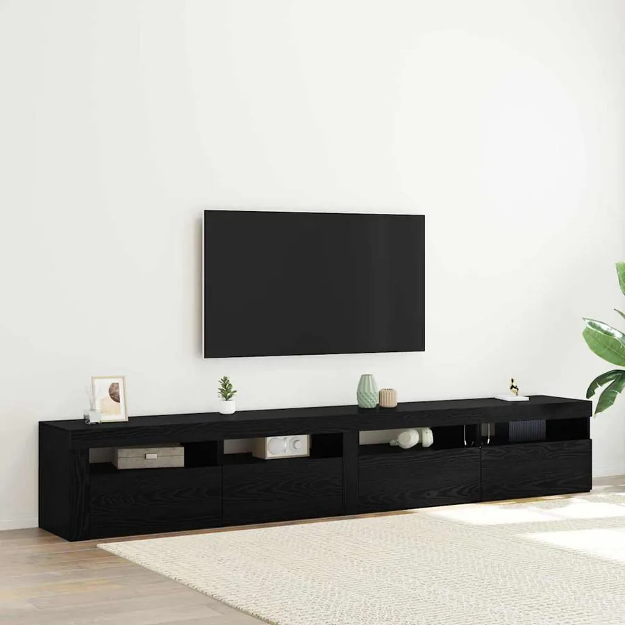 Ensemble meuble TV 3 pcs Chêne noir 240 x 35 x 40 cm