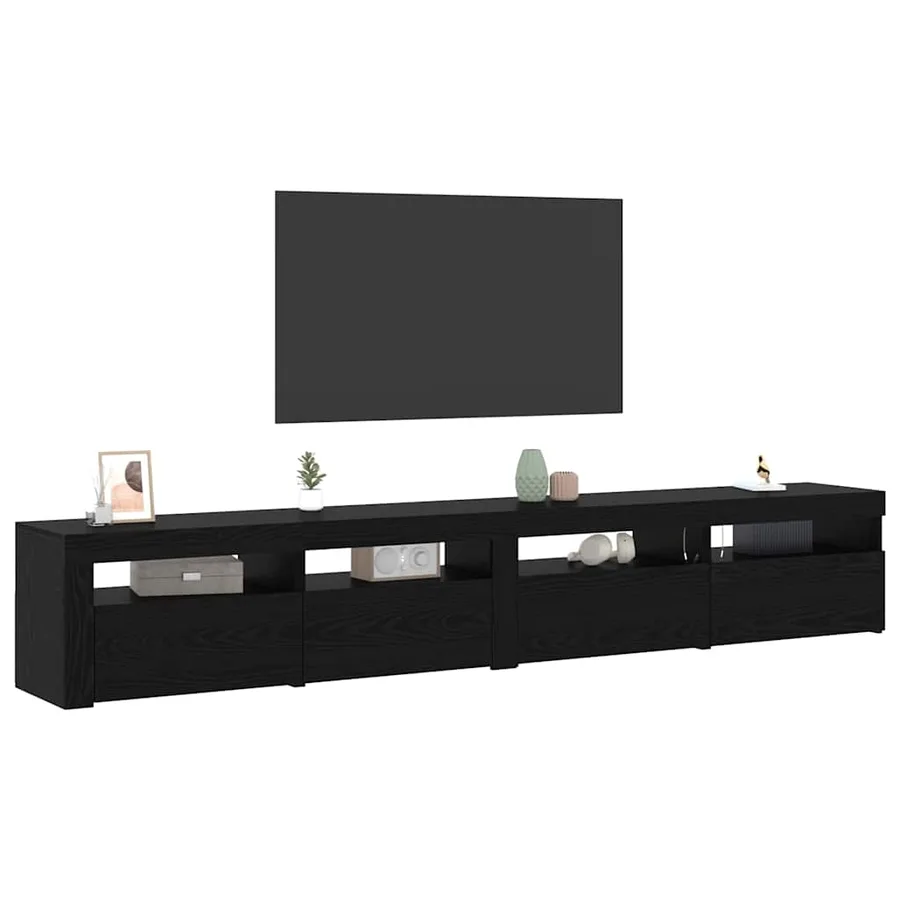Ensemble meuble TV 3 pcs Chêne noir 240 x 35 x 40 cm - 3