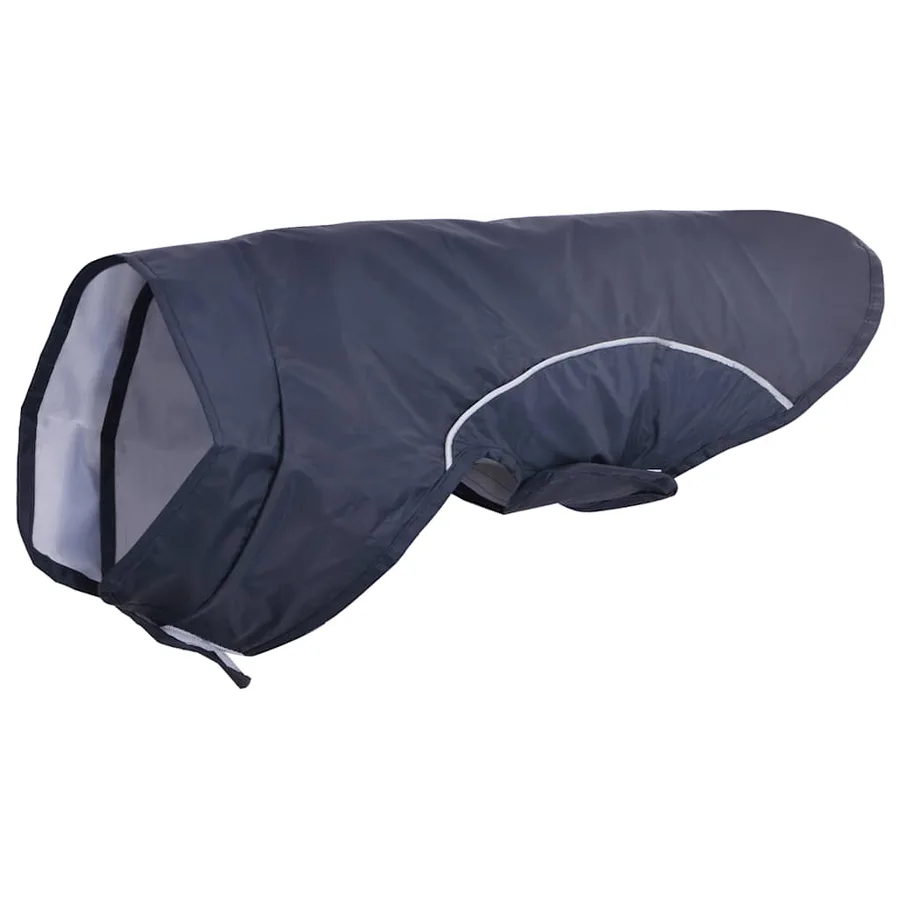 Imperméable pour chien avec bandes réfléchissantes polyester bleu marine taille XS - 2