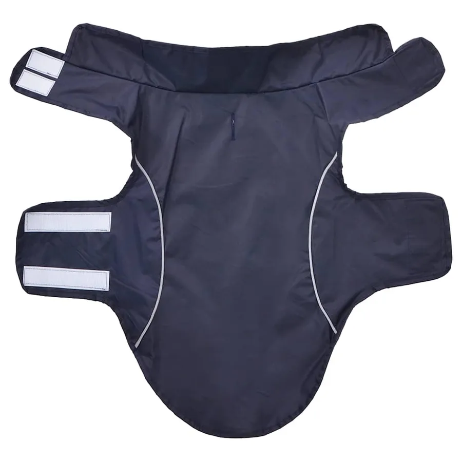Imperméable pour chien avec bandes réfléchissantes polyester bleu marine taille XS - 4