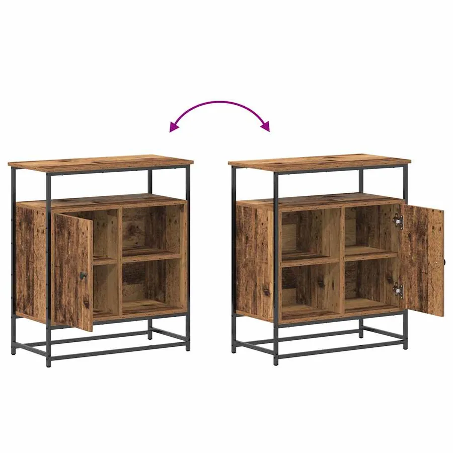 Buffet Bois ancien 69 x 35 x 80 cm Bois d'ingénierie - 11