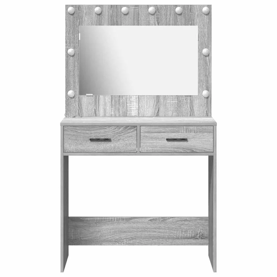 Table de Toilette avec tiroir Gris Sonoma 78,5 x 41 x 135 cm - 5