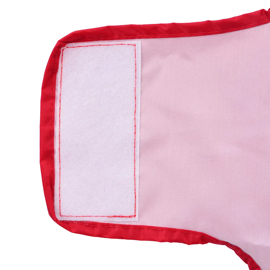 Imperméable pour chien avec bandes réfléchissantes polyester rouge taille M - 11