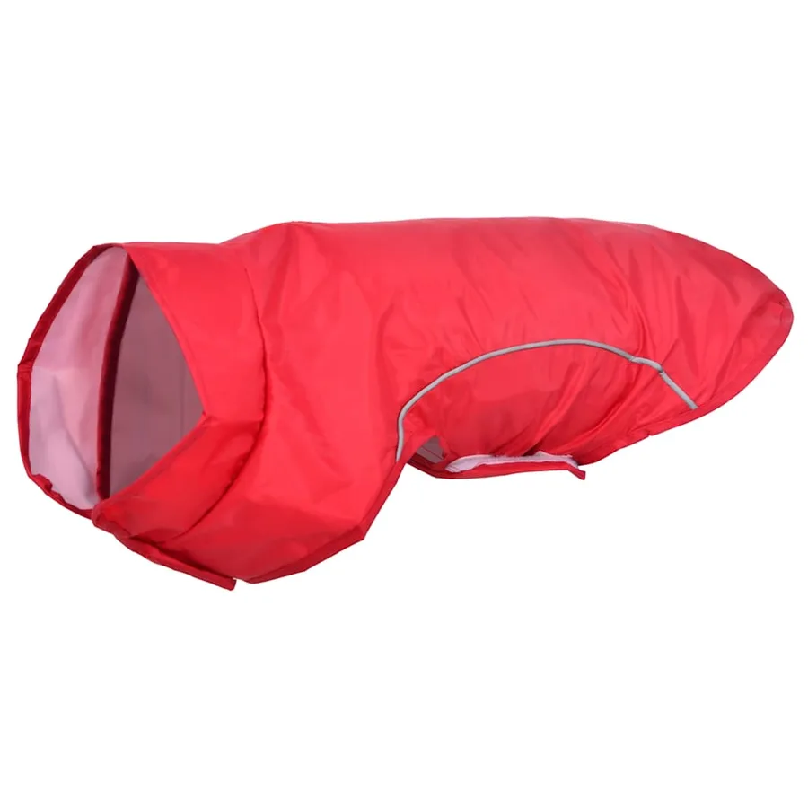 Imperméable pour chien avec bandes réfléchissantes polyester rouge taille M - 2