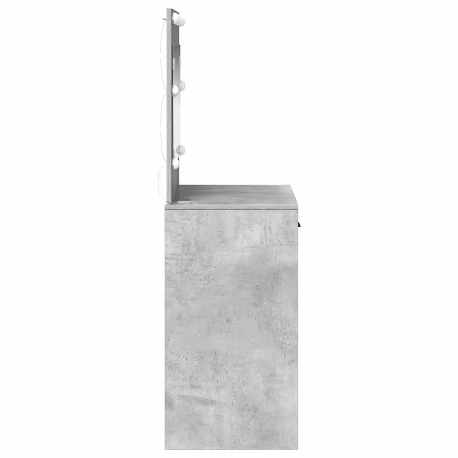 Table de Toilette avec tiroir Gris béton 78,5 x 41 x 135 cm - 6