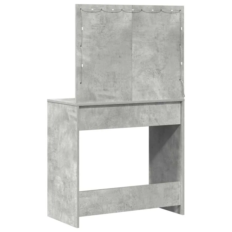 Table de Toilette avec tiroir Gris béton 78,5 x 41 x 135 cm - 7