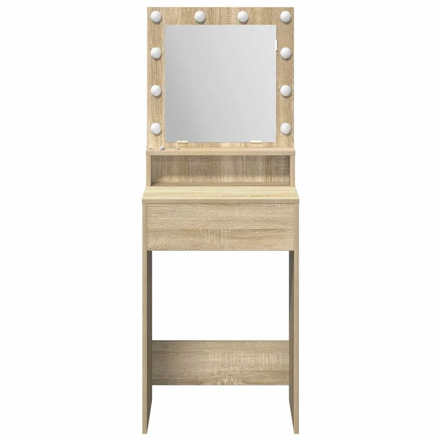 Table de Toilette avec étagère Chêne Sonoma 50 x 41 x 135 cm - 4