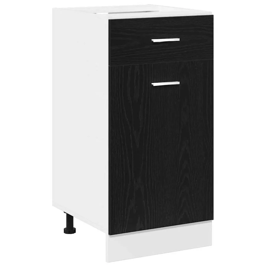 Armoire suspendue avec tiroir Chêne noir 40 x 46 x 81,5 cm - 2