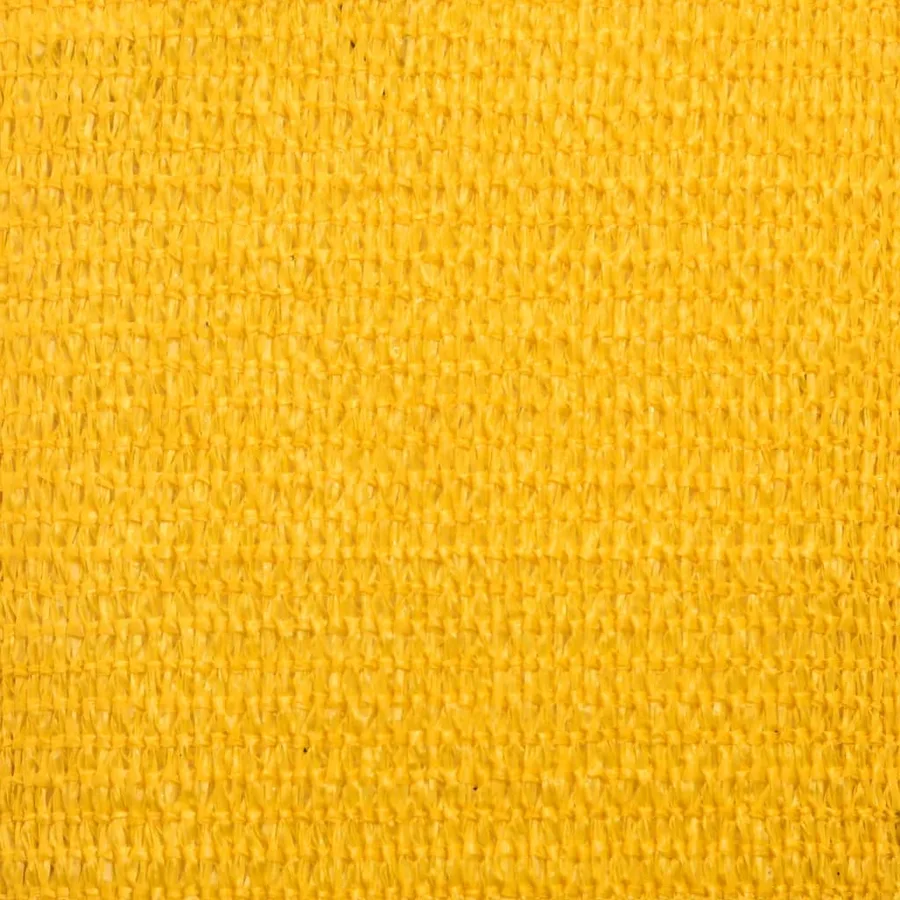 Voile d'ombrage 160 g/m² carré jaune 7x7 m PEHD - 9
