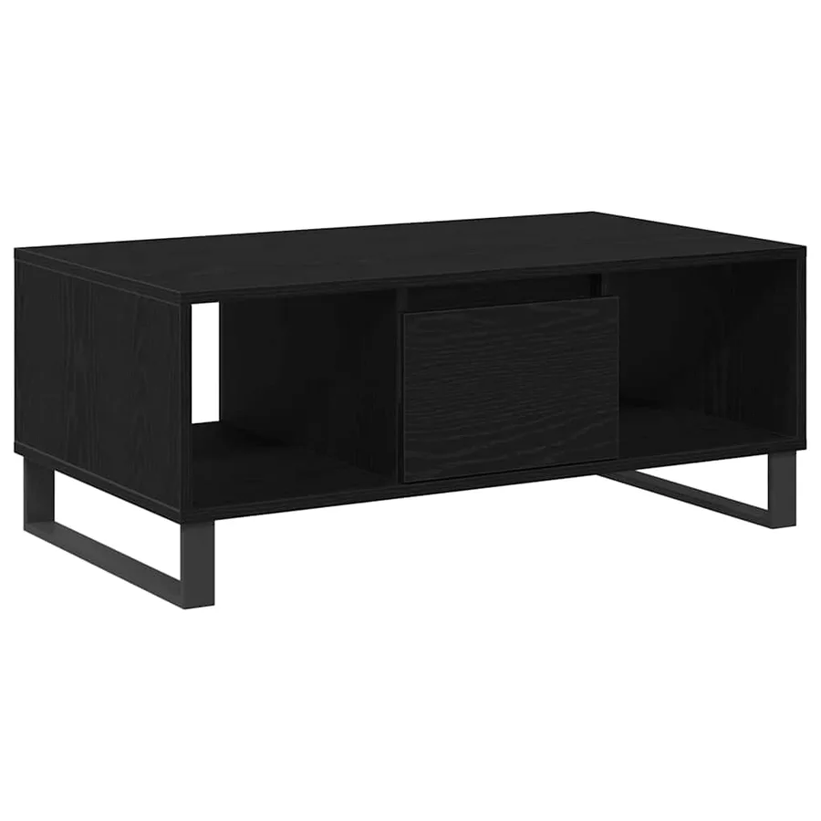 Table basse Chêne noir 90 x 50 x 36.5 cm Bois d'ingénierie - 2