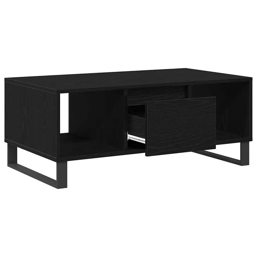 Table basse Chêne noir 90 x 50 x 36.5 cm Bois d'ingénierie - 5