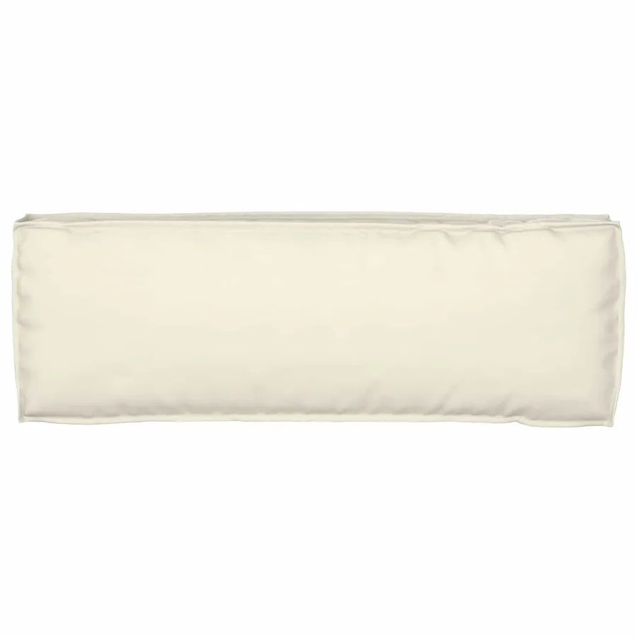 Set de coussins de palette 2 pcs Crème 120 x 40 x 8 cm - 5