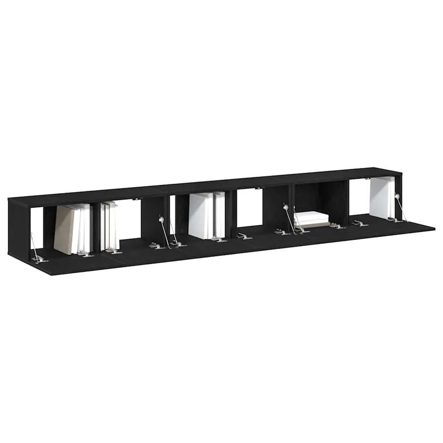 Ensemble meuble TV 3 pcs Chêne noir 80 x 30 x 30 cm - 3