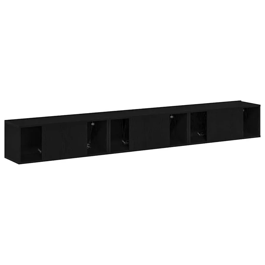 Ensemble meuble TV 3 pcs Chêne noir 80 x 30 x 30 cm - 7