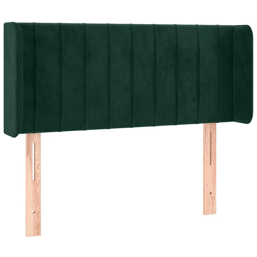 Tête de lit à LED Vert foncé 103x16x78/88 cm Velours - 3