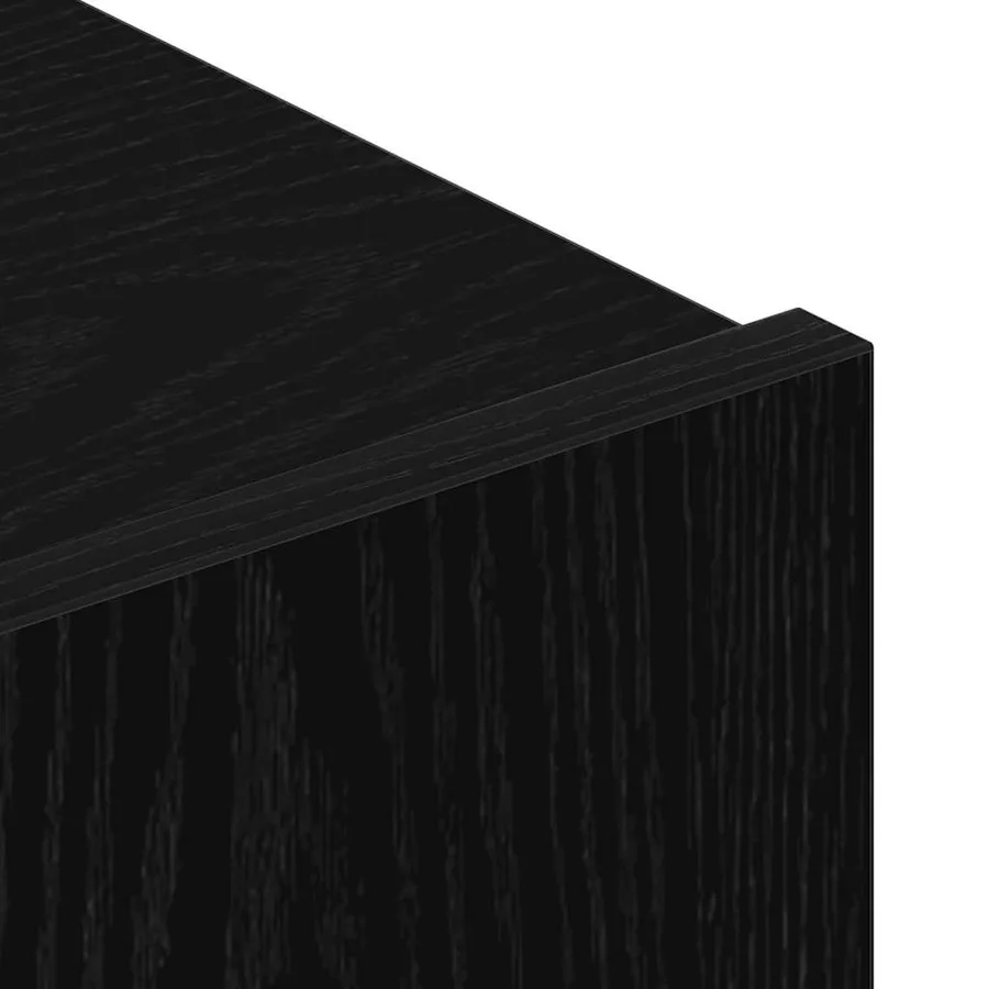 Ensemble meuble TV Montage mural Chêne noir Bois d'ingénierie - 8