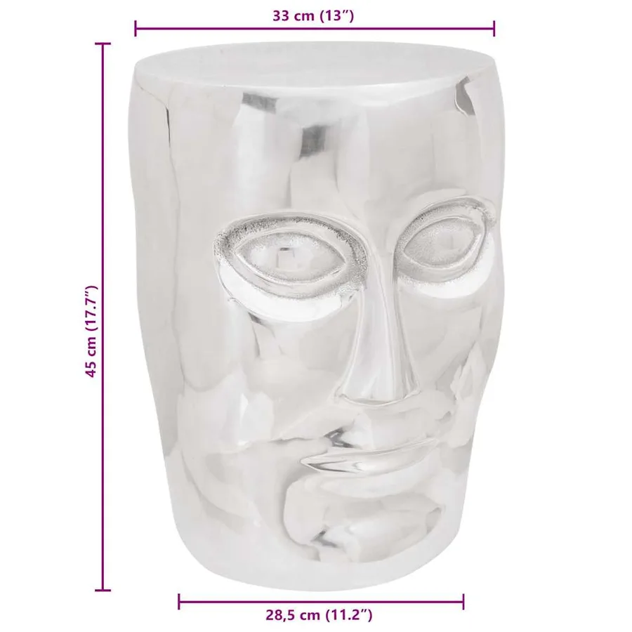 Tabouret Argenté Aluminium - 9