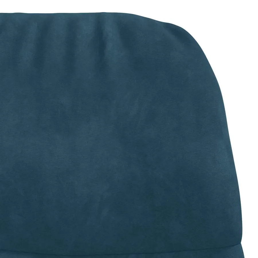 Fauteuil relaxant velours bleu - 6