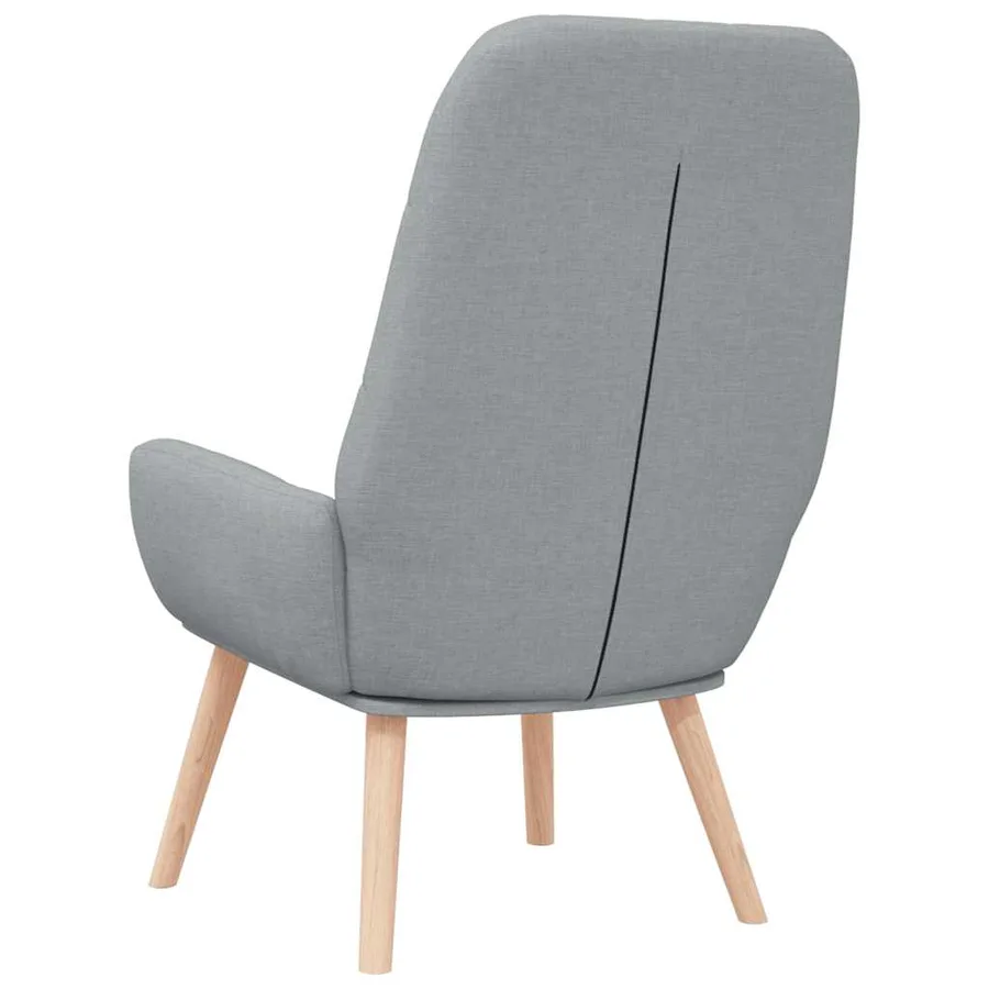 Fauteuil relax en tissu gris clair - 5