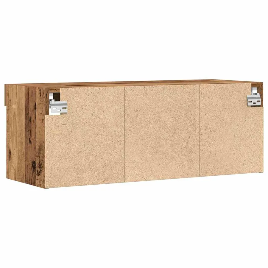 Ensemble meuble TV avec LED 2 pcs Bois ancien 80 x 30 x 30 cm - 8