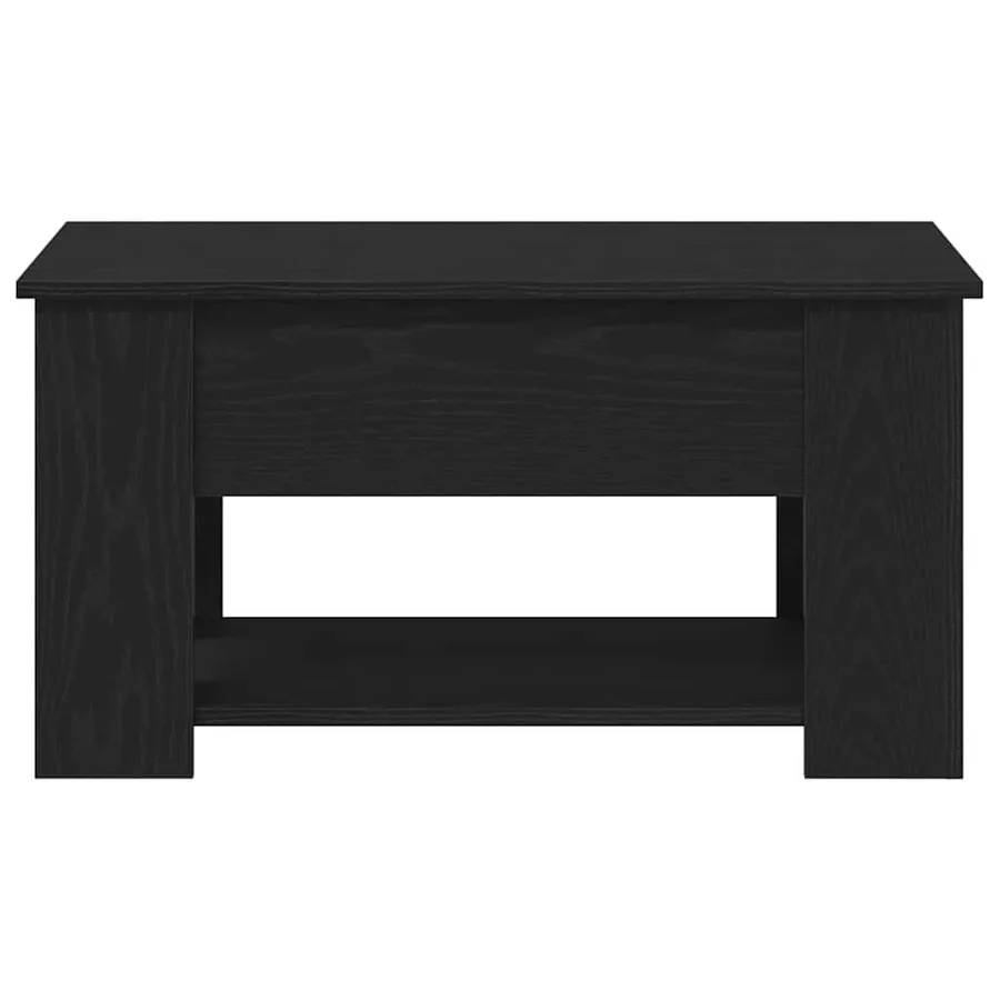 Table basse Chêne noir 79 x 49 x 41 cm Bois d'ingénierie - 6