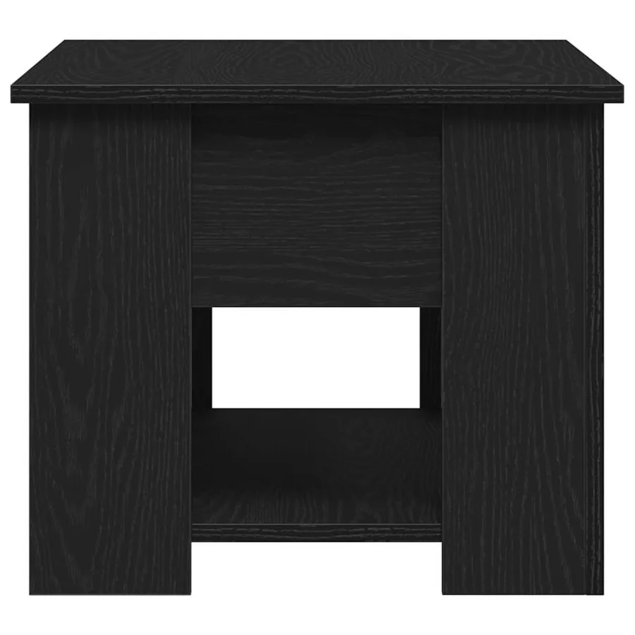 Table basse Chêne noir 79 x 49 x 41 cm Bois d'ingénierie - 7