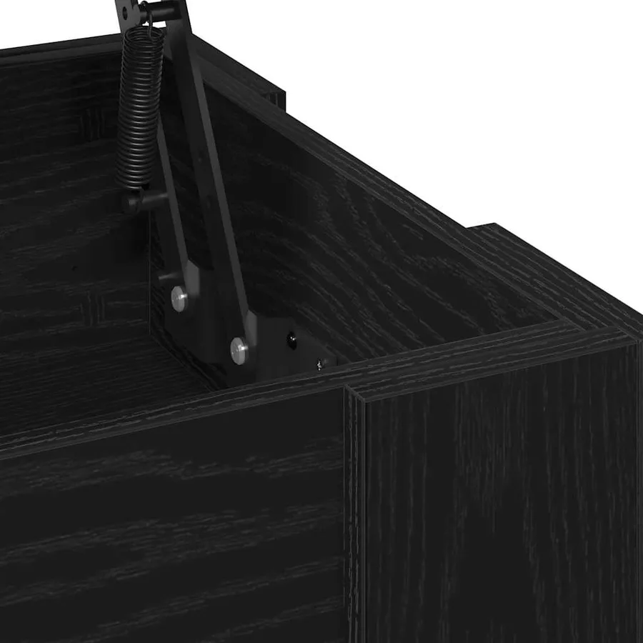 Table basse Chêne noir 79 x 49 x 41 cm Bois d'ingénierie - 9